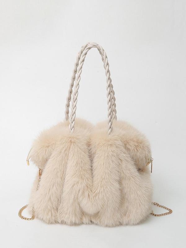 Charlotte - Allsidig Plysj Fløyel Skulder Tote Bag