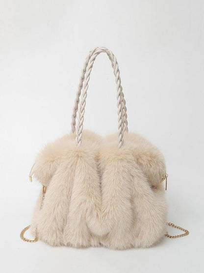 Charlotte - Allsidig Plysj Fløyel Skulder Tote Bag