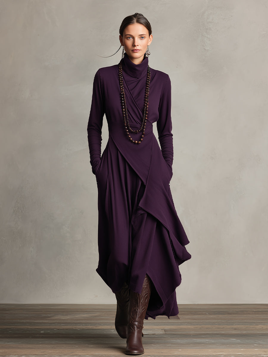 Natalie | Elegant drapert kjole