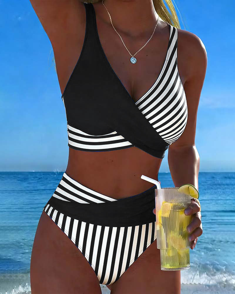 Stripete Trykt Bikini