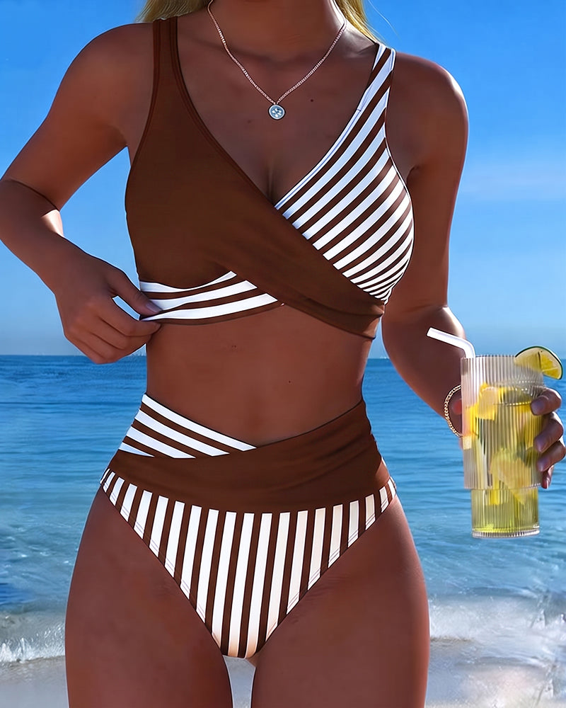 Stripete Trykt Bikini