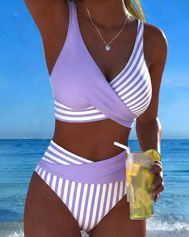 Stripete Trykt Bikini