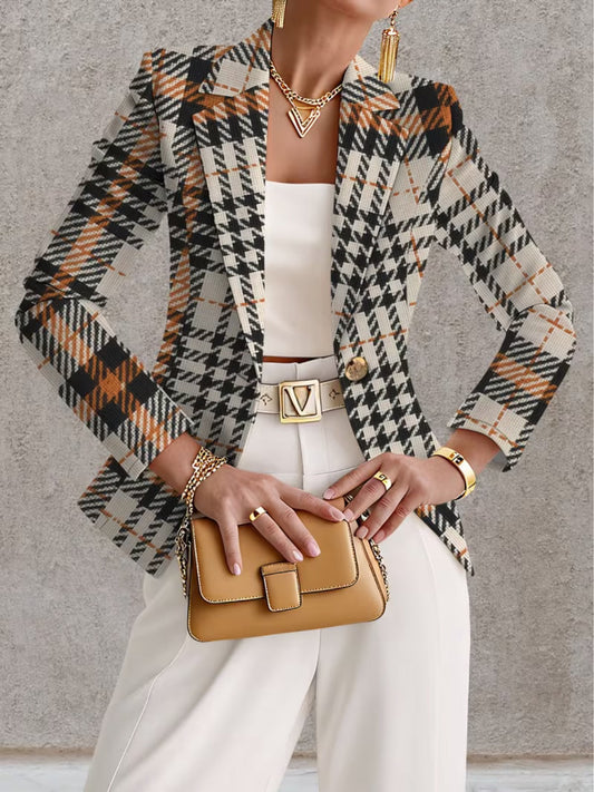 Ghislaine™ | Houndstooth Blazer