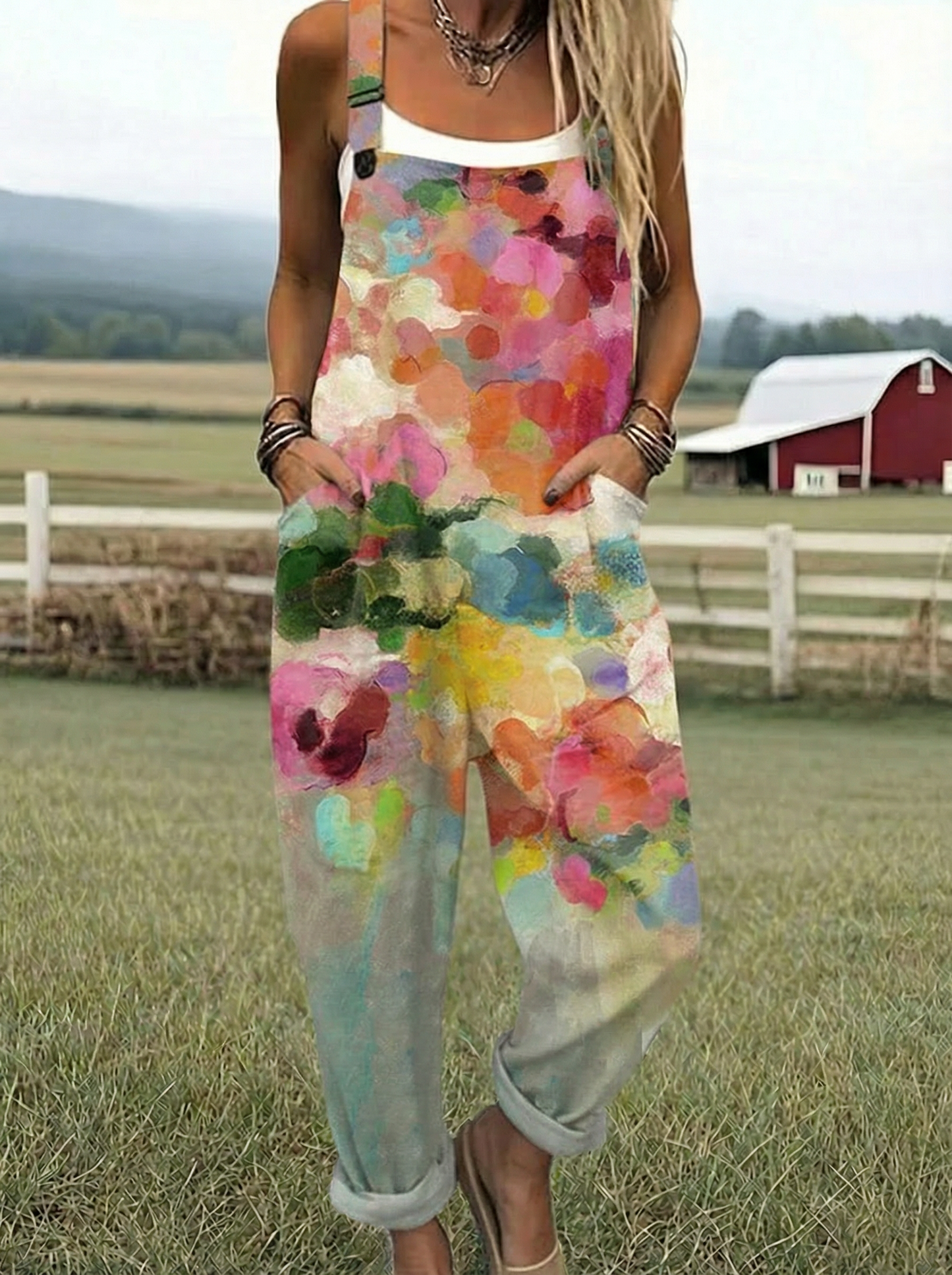 Nicky | Kunstnerisk Blomst Jumpsuit