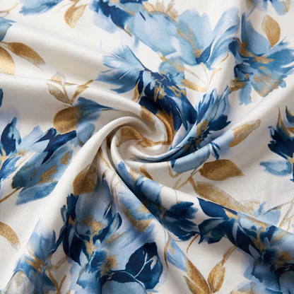 Elara | Floral Wrap Waist Midi Dress
