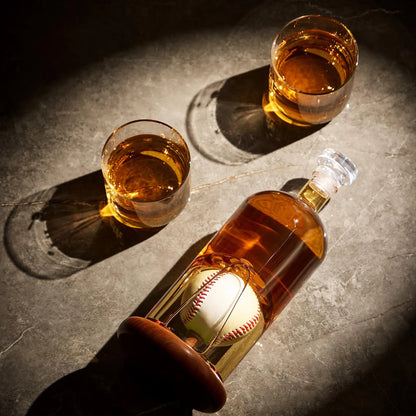 Whiskeyflaske - Baseball Set Utgave med Glass