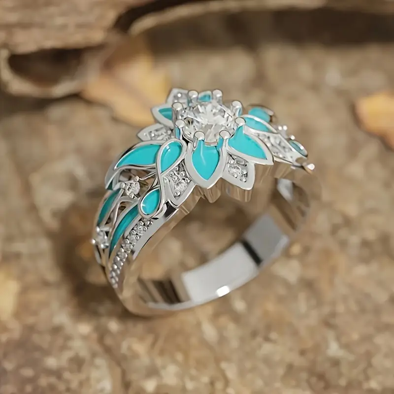 Elegant Blomst Ring