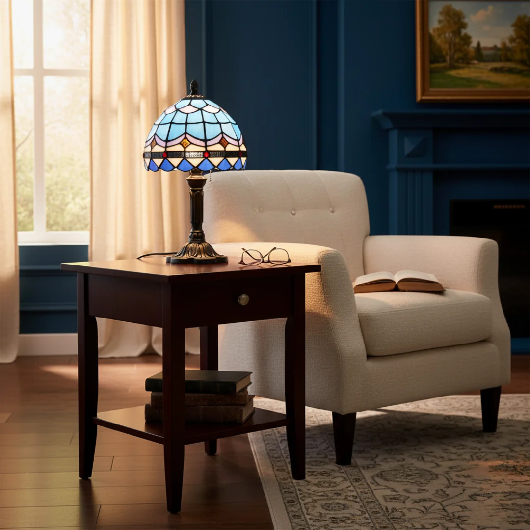 Nordlys Tiffany-lampe