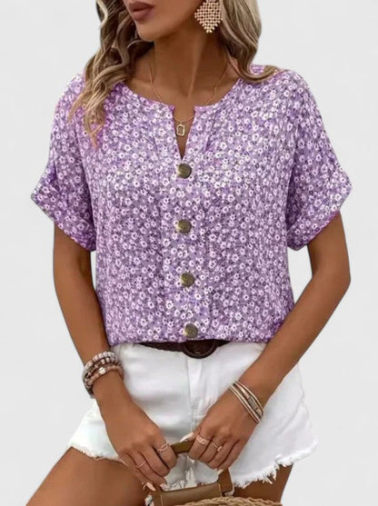 Juni | Elegant Blomstret Sommertopp