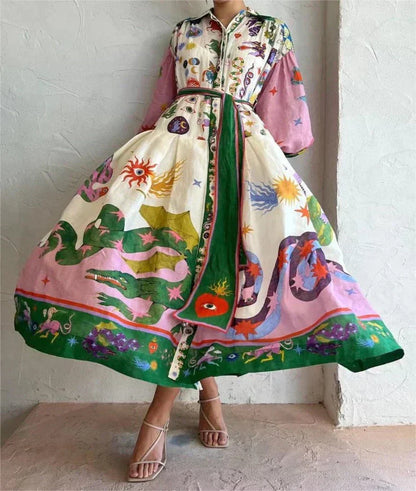 Olamit™ | Italiensk Maxi Kjole