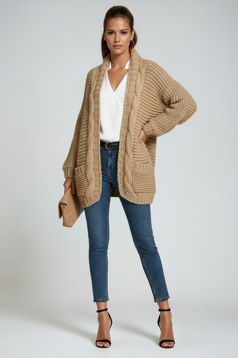 Amara | Strikket langermet cardigan
