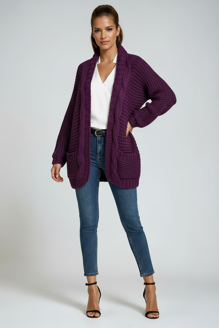 Amara | Strikket langermet cardigan