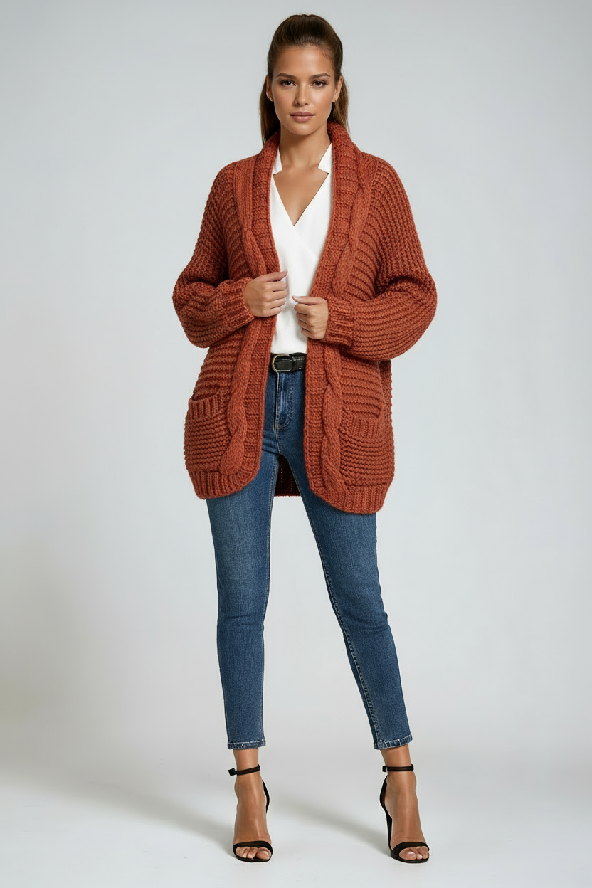 Amara | Strikket langermet cardigan