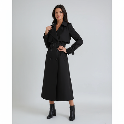Amara | Belte Lang Trench Coat