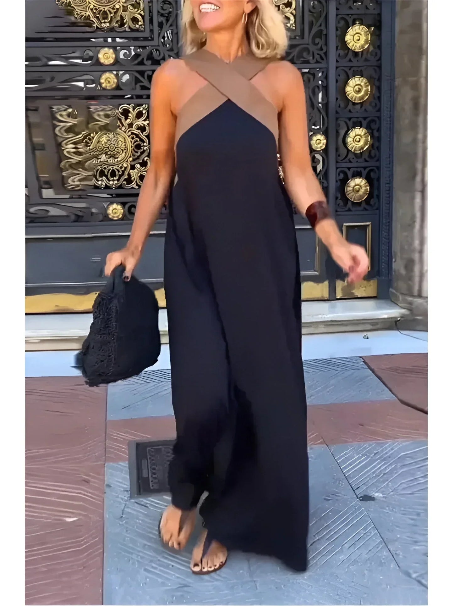 Quirine™ | Wrap-Front Maxi Kjole