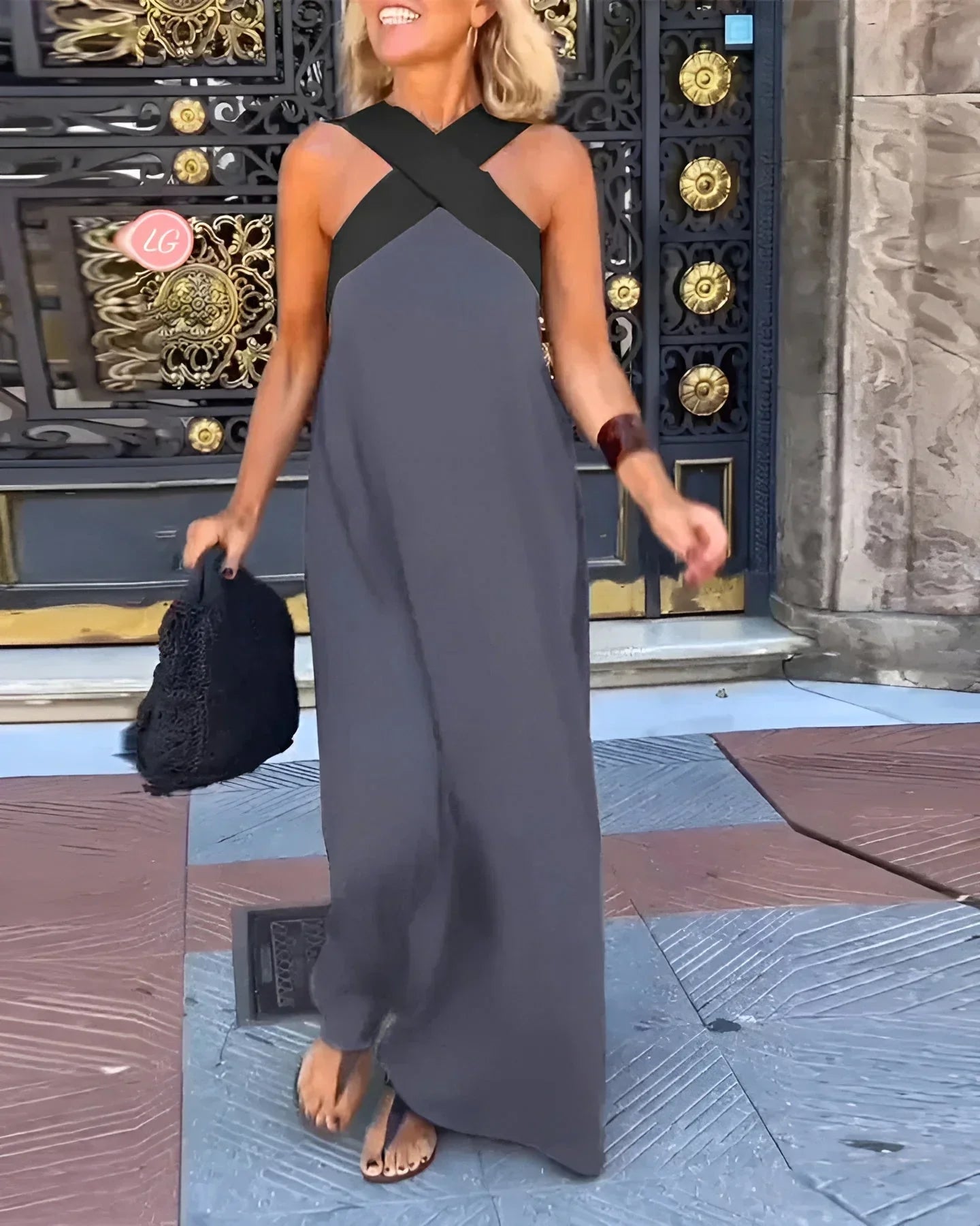 Quirine™ | Wrap-Front Maxi Kjole