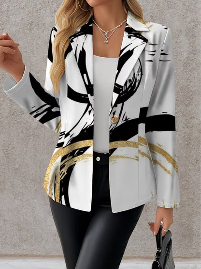 Noemine™ | Abstract Brushstroke Blazer