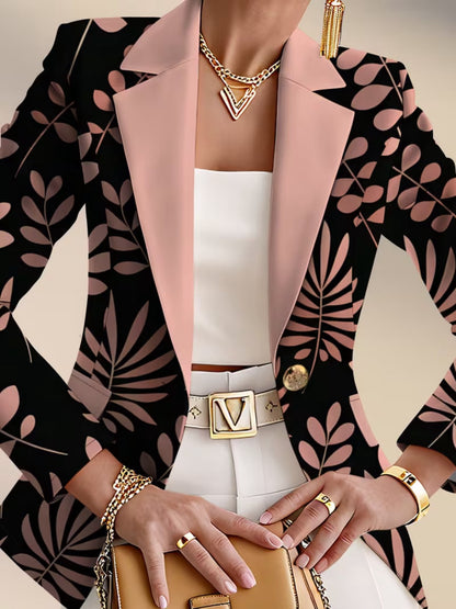 Odaya™ | Pink Leaf Blazer