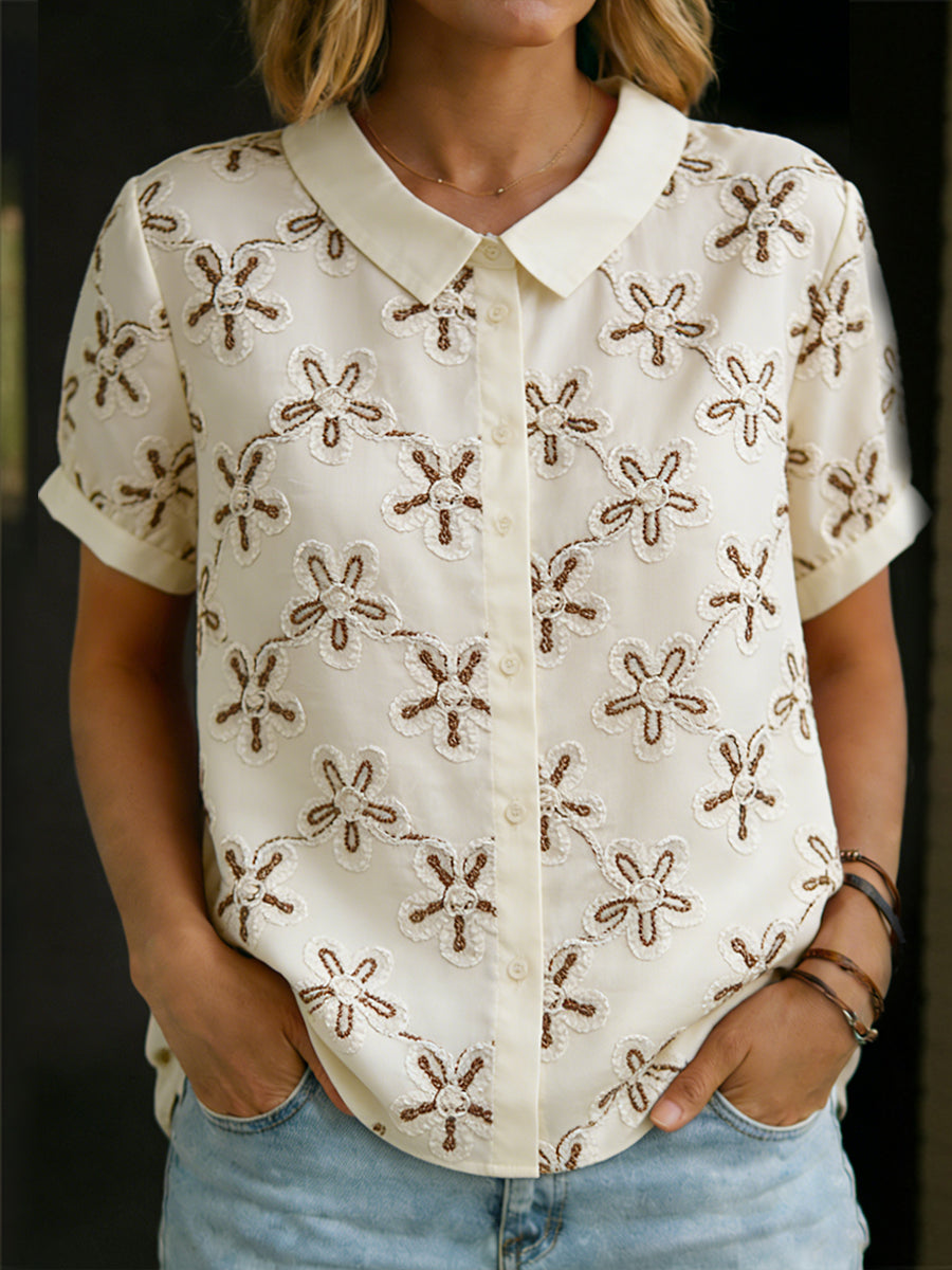 Brodert skjorte