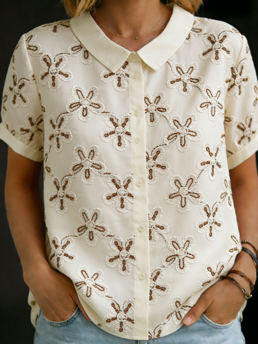 Brodert skjorte