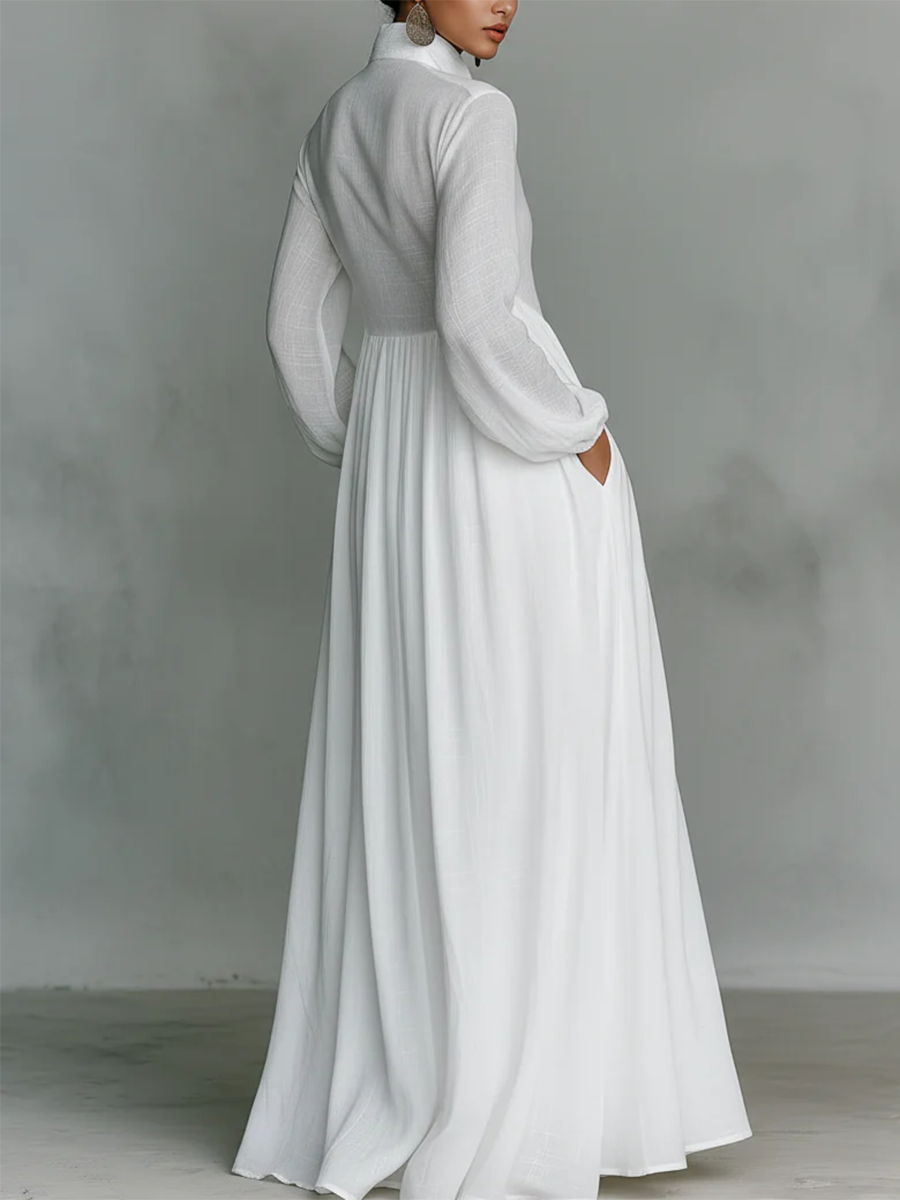Elegant romantisk ferie maxi kjole