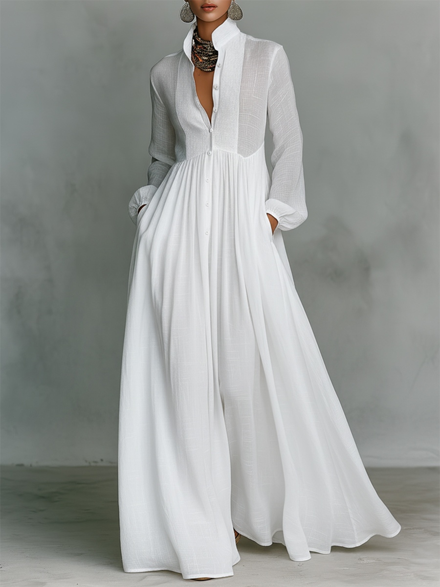 Elegant romantisk ferie maxi kjole