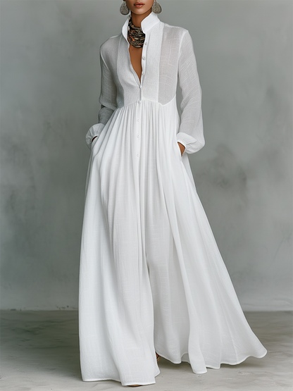 Elegant romantisk ferie maxi kjole