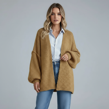 Den Oversized Cardie™ | Avslappet Strikkegenser