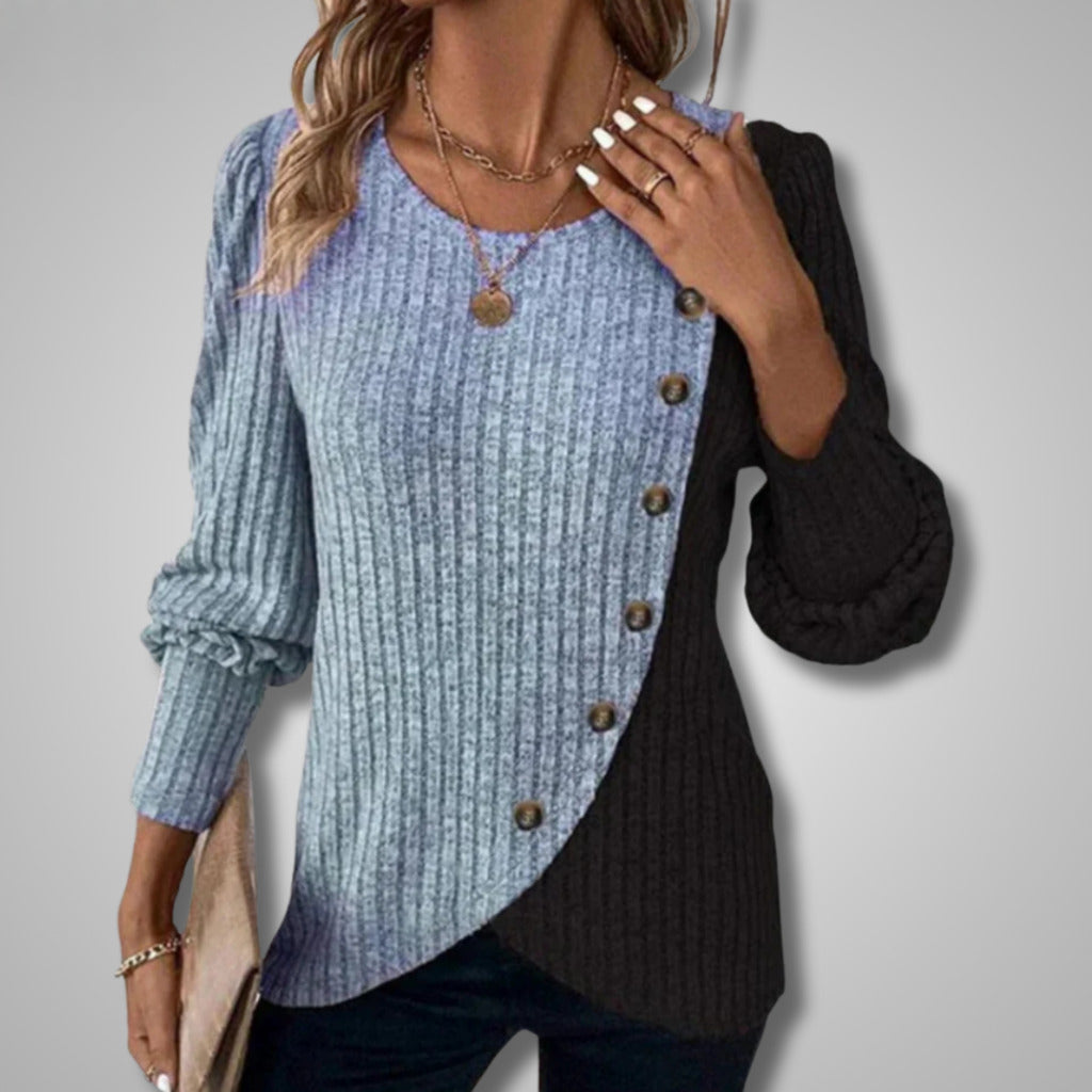 Elora | Elegant Genser med Frontknapper