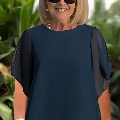 Dress med drapert palazzo-bukse