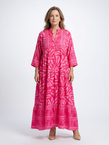 Marielle | Knappefront Midi Kjole