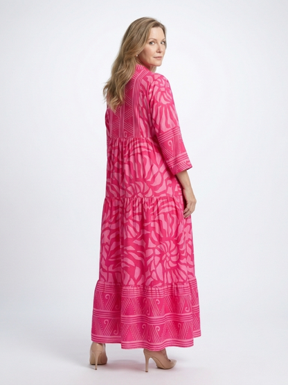 Marielle | Knappefront Midi Kjole