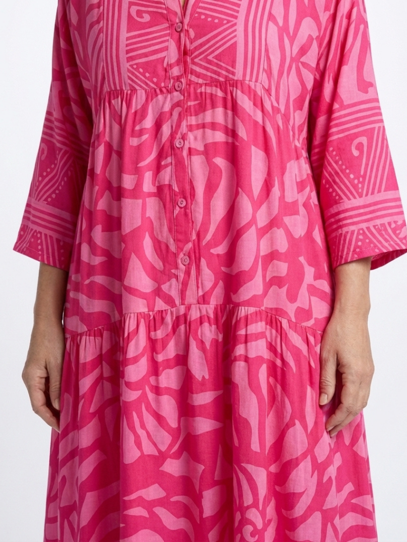 Marielle | Knappefront Midi Kjole