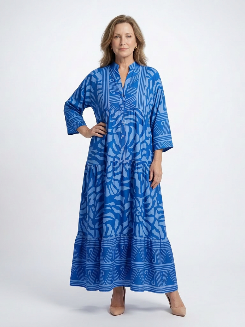 Marielle | Knappefront Midi Kjole