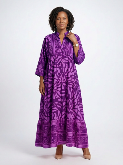 Marielle | Knappefront Midi Kjole