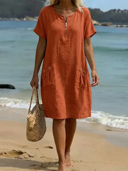 Pascale™ | Glidelås-Front Maxi Kjole