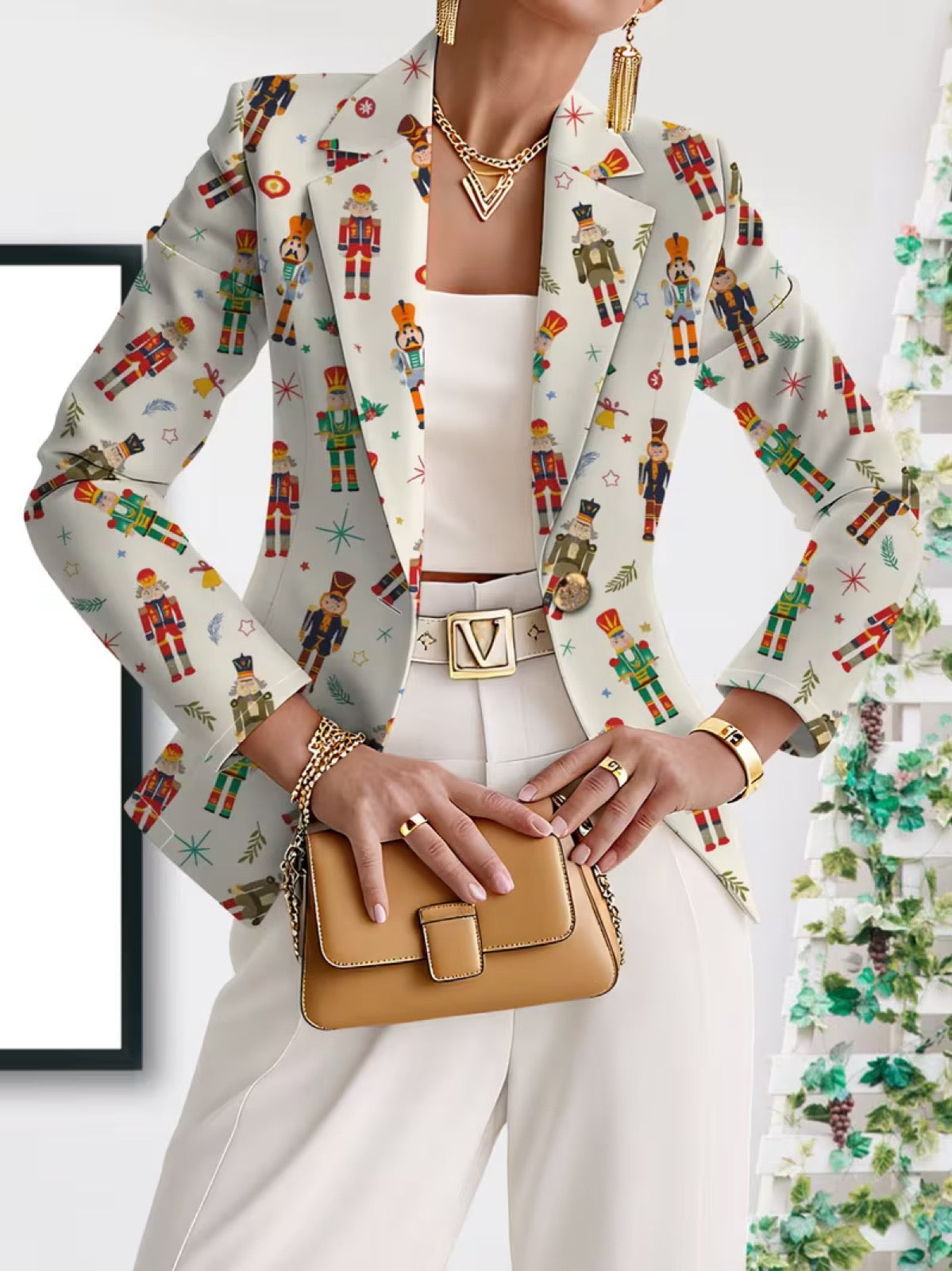 Vivenne™ | Nutcracker Print Blazer